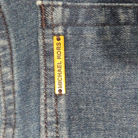 Michael Kors Slit Wide Leg Jeans, Size 4 - Picture 6 of 9